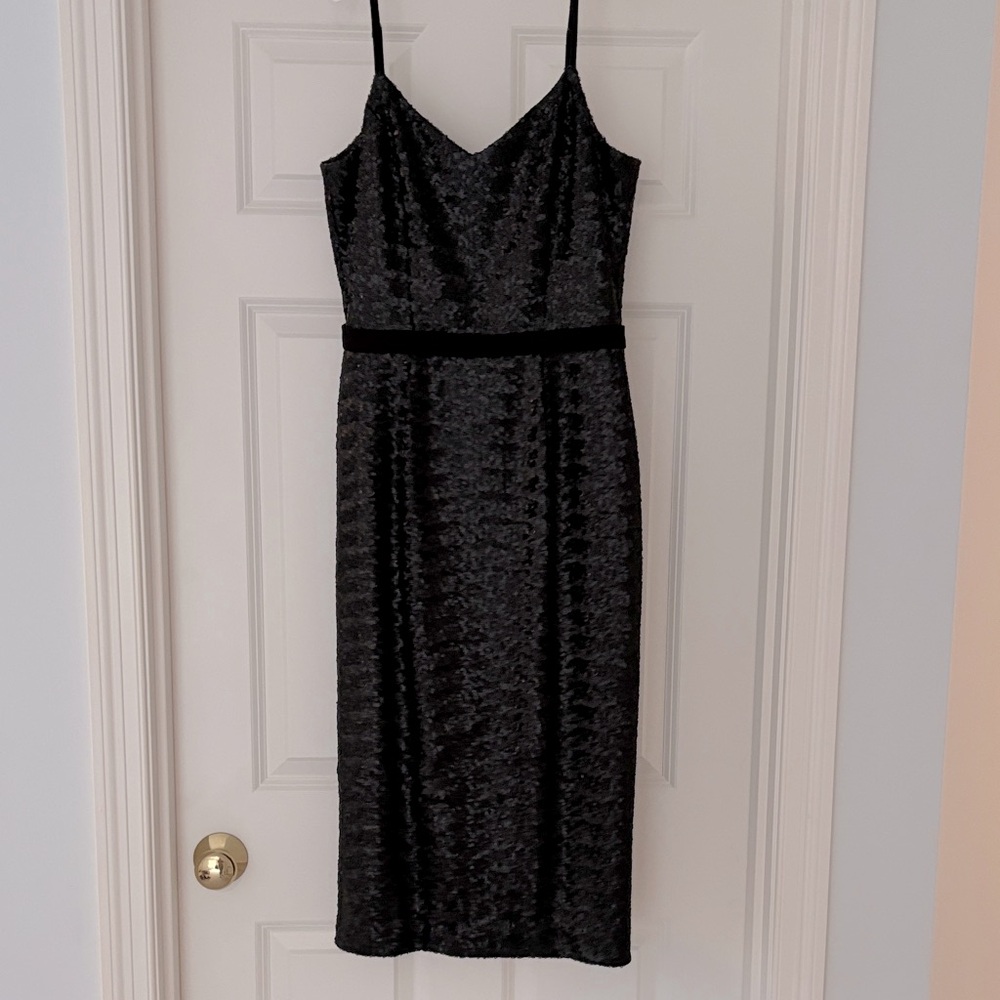 Basically new Dress the Population black sequin dress.